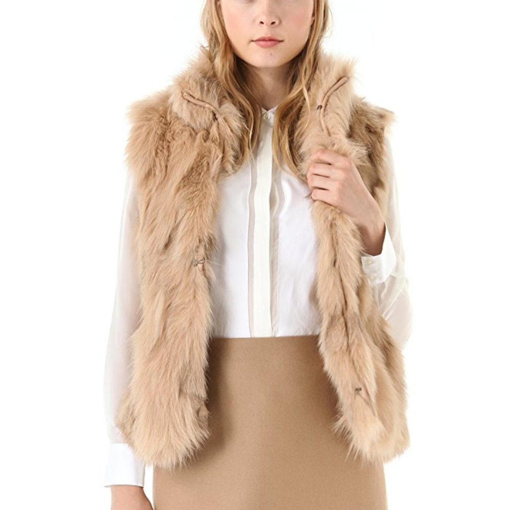 Band of Outsiders Fur Vest - Picture 1 of 5